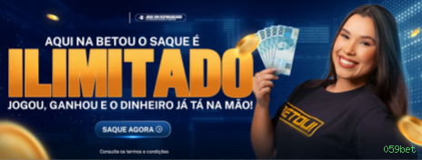 Imagem promocional do aplicativo mobile da 059bet